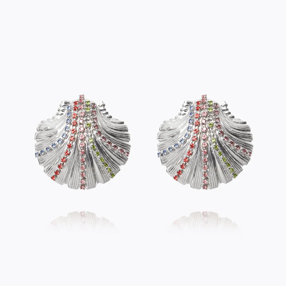 Mirella Shell Earrings / Rainbow Combo