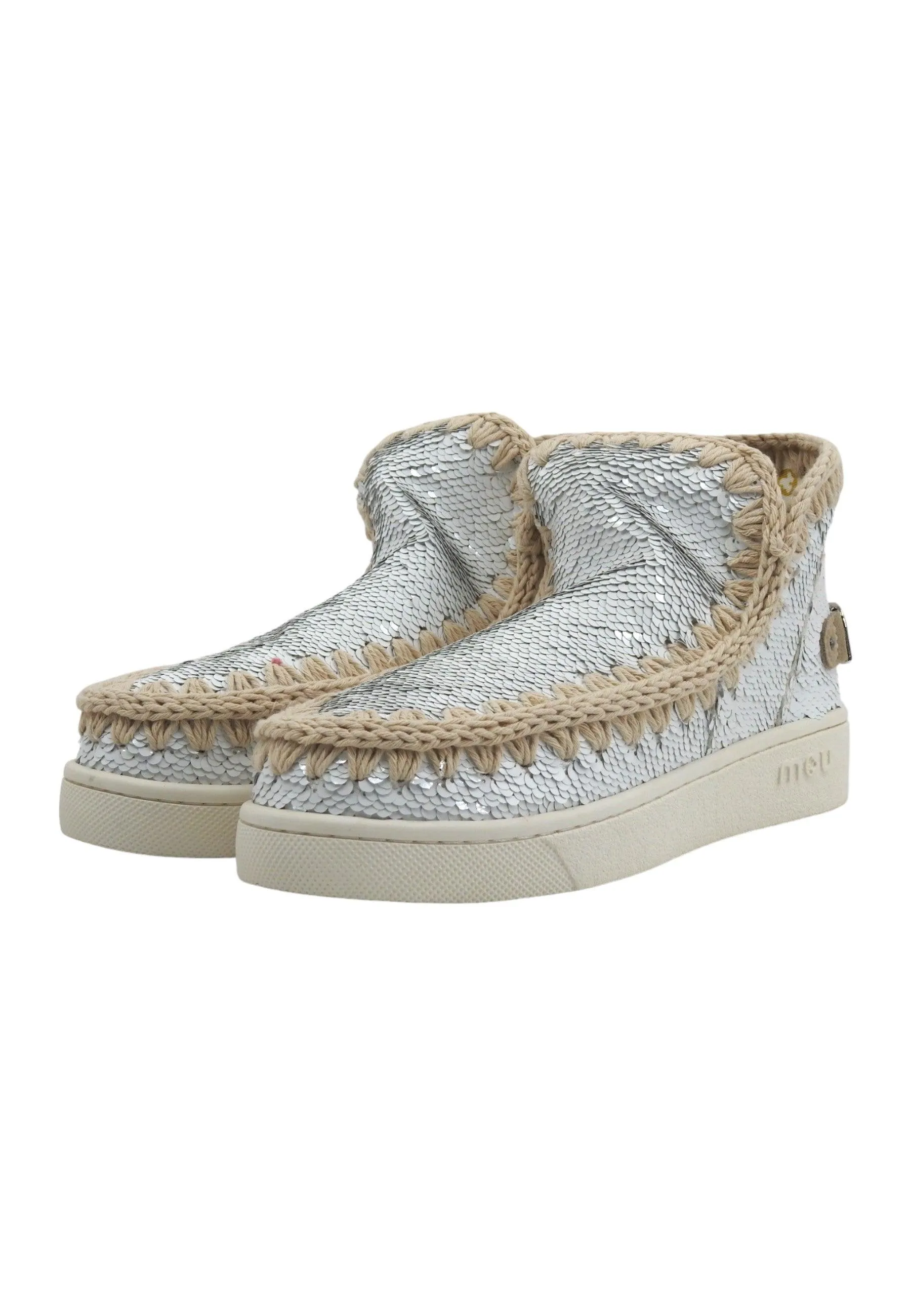 MOU Summer Eskimo Stivaletto Donna White Silver MU.SW211001G