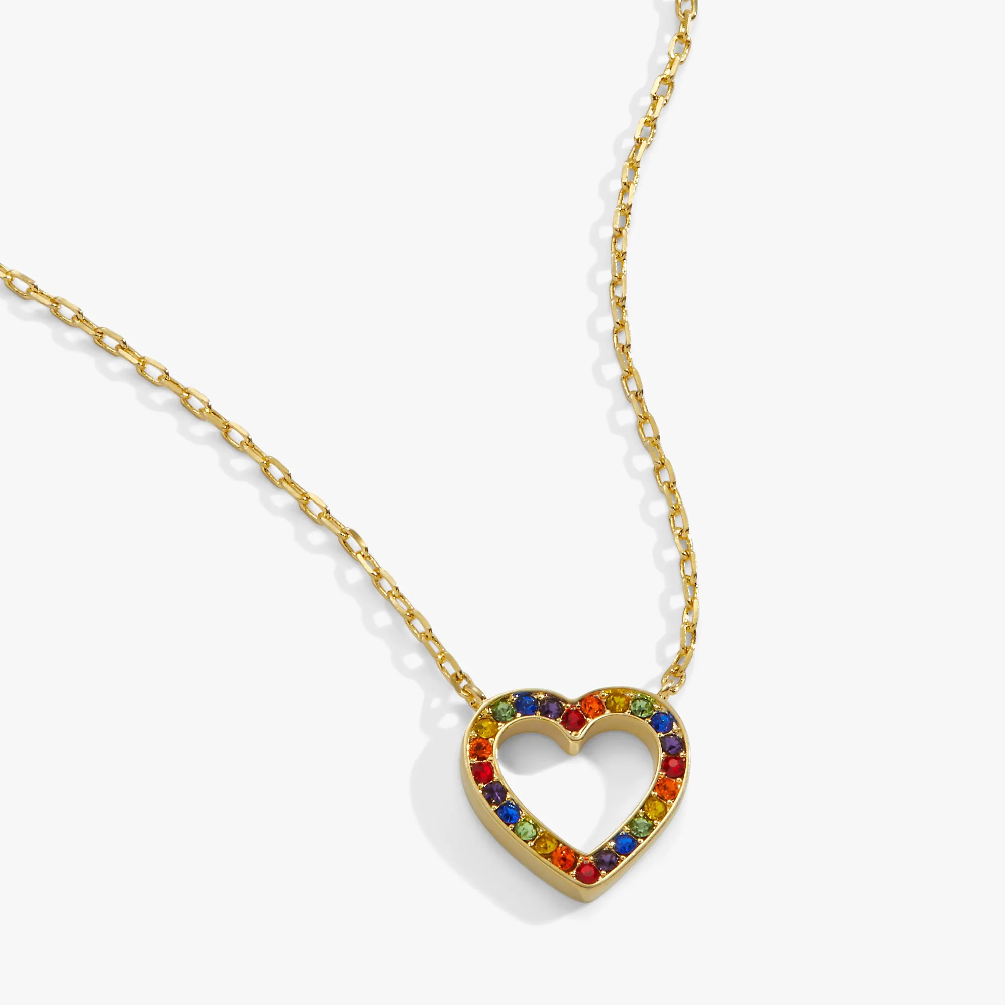 Multicolor Heart Adjustable Necklace