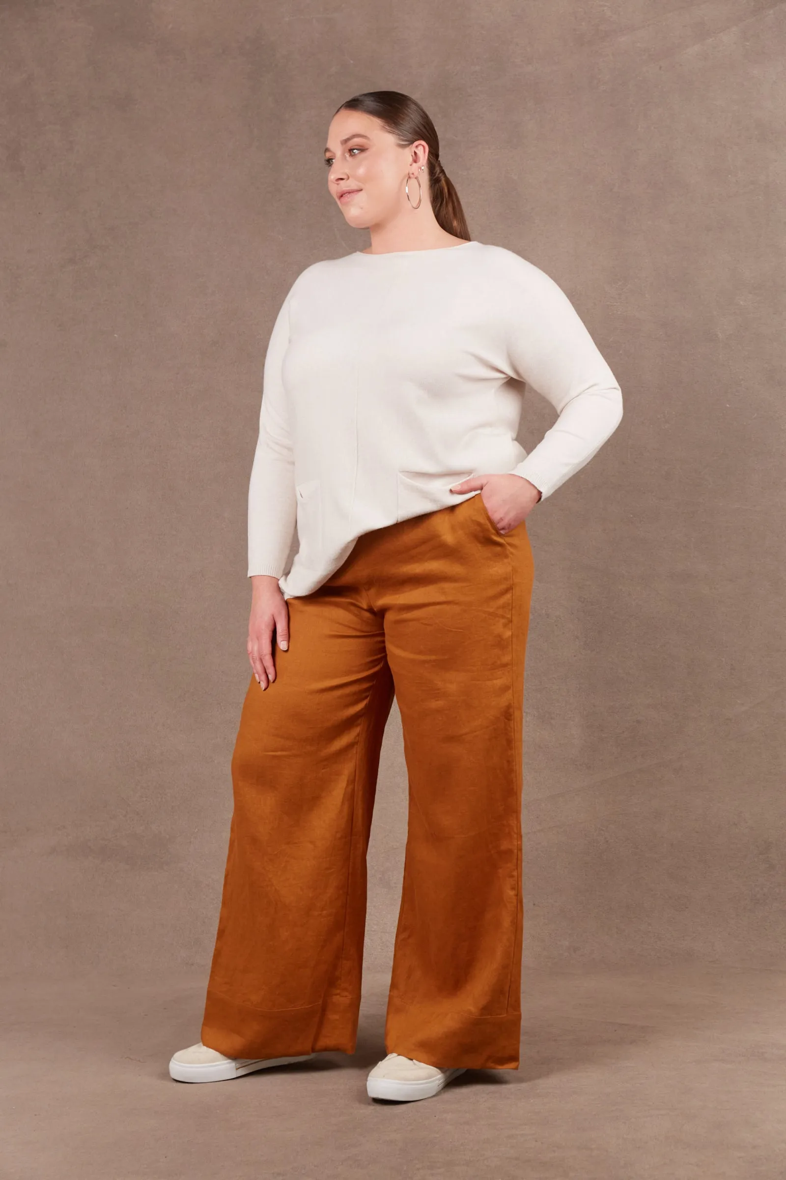 Nama Linen Pant - Ochre