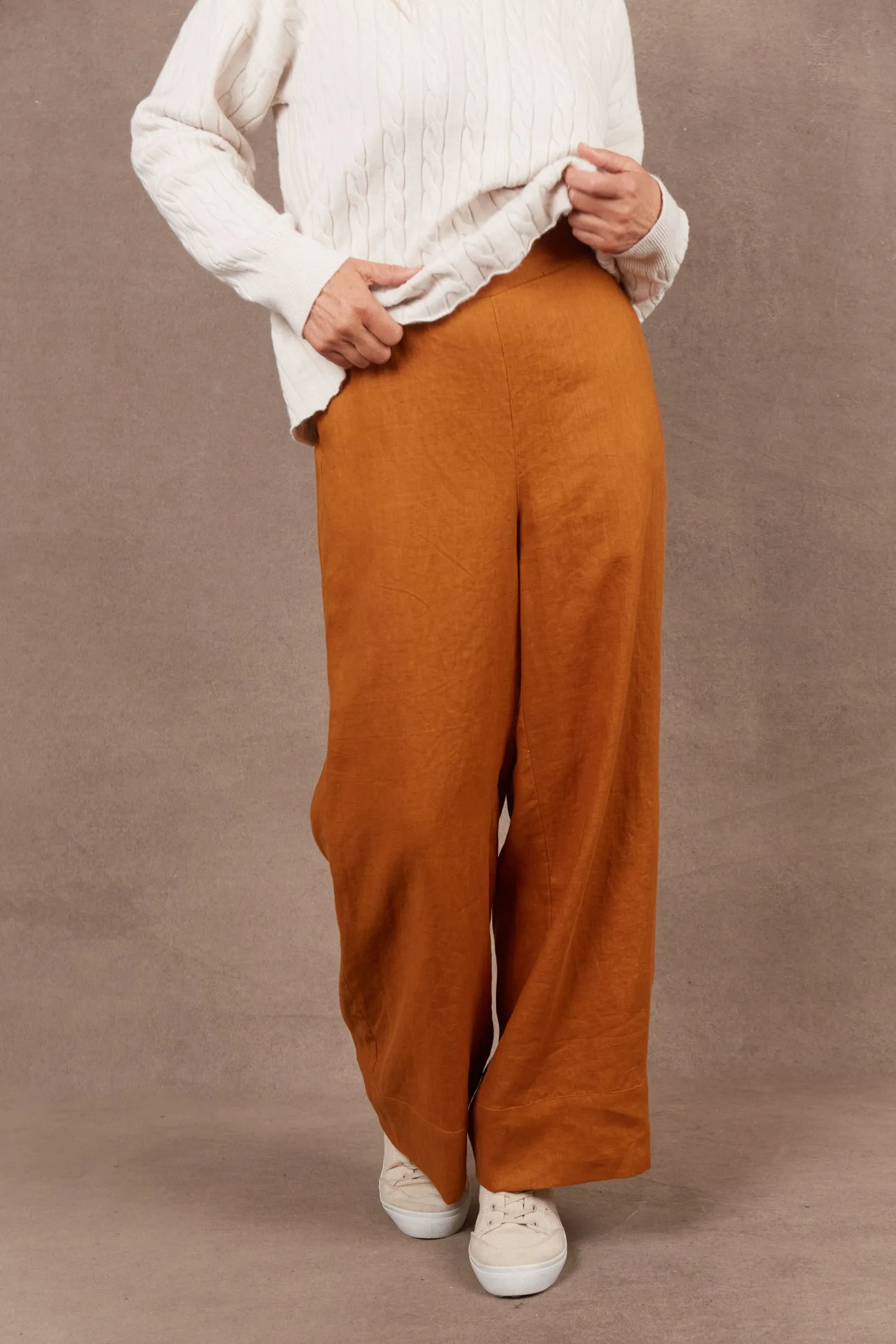 Nama Linen Pant - Ochre