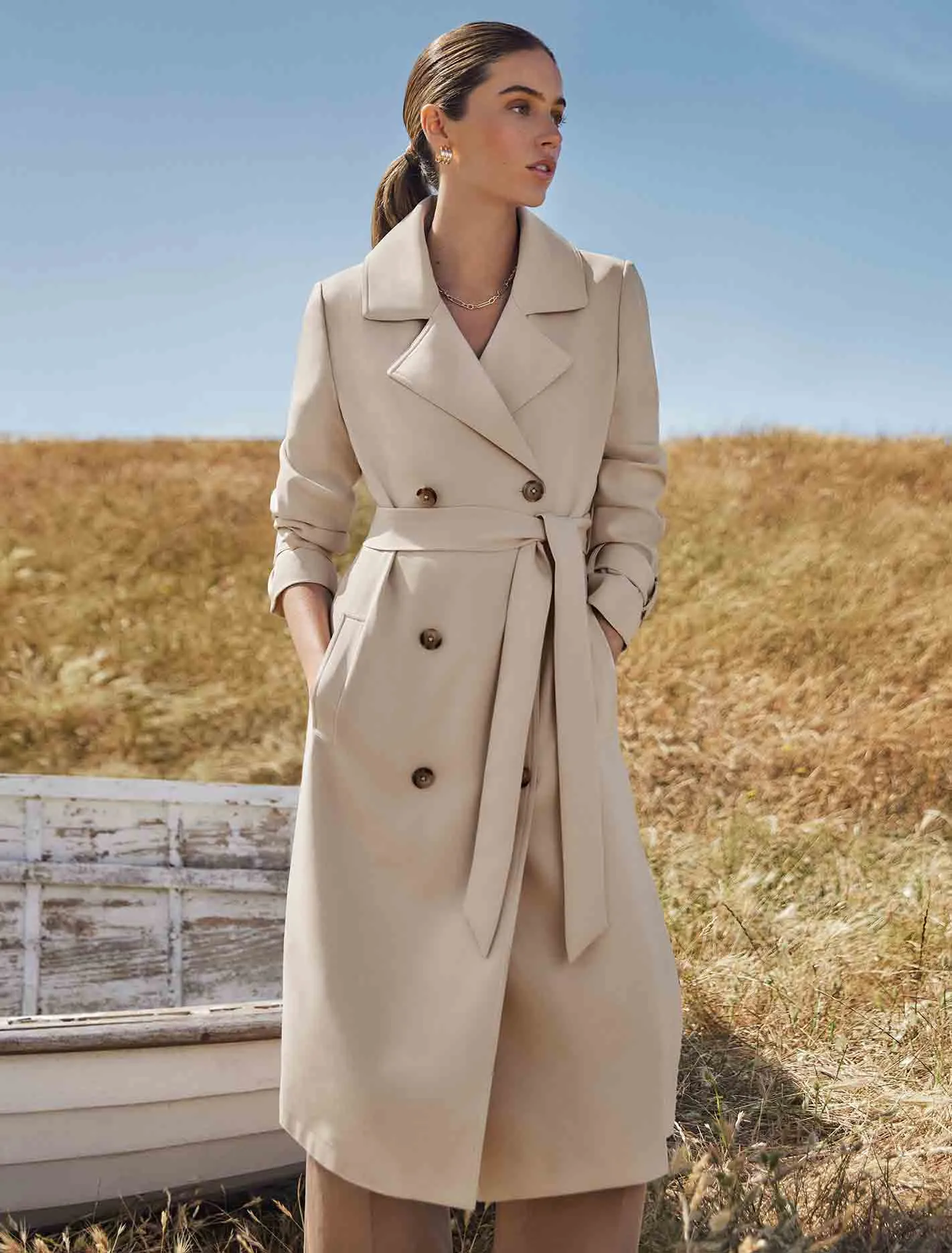 Natasha Soft Trench Coat