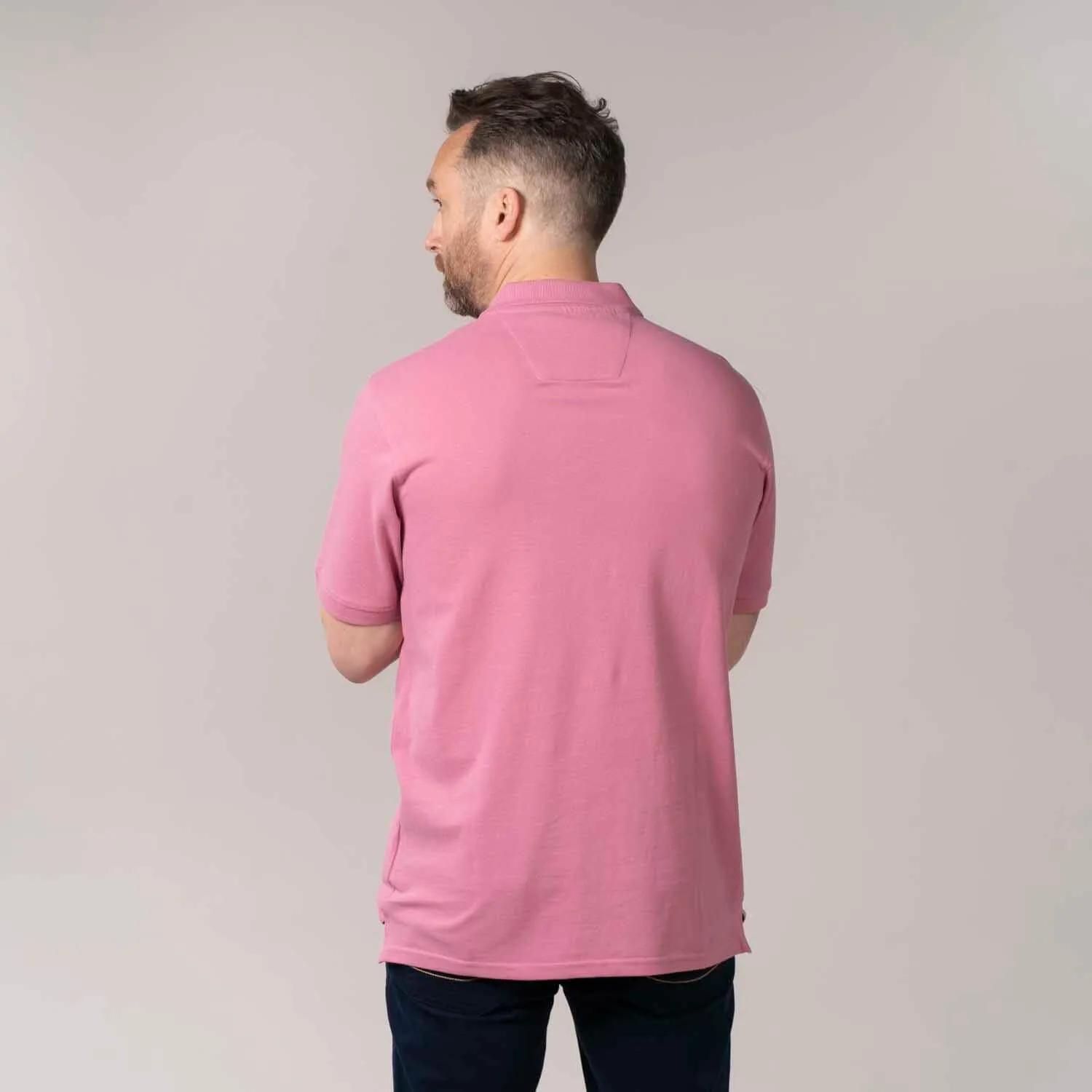 Niels Short-sleeve Polo - Dusty Rose