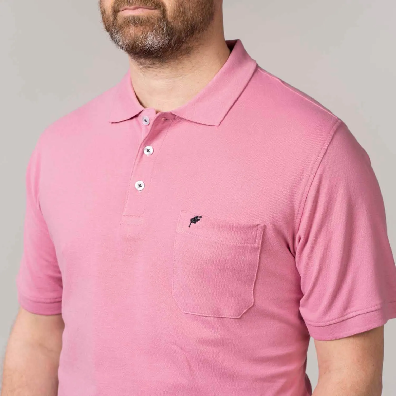 Niels Short-sleeve Polo - Dusty Rose