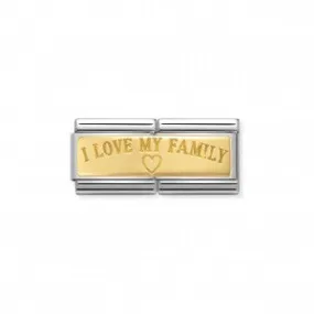 Nomination DOPPIO LINK COMPOSABLE CLASSIC I LOVE MY FAMILY 030710/03