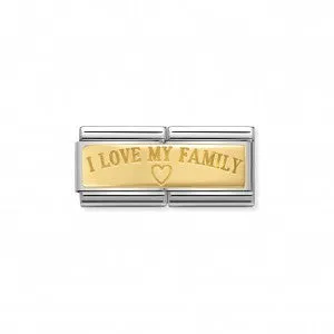 Nomination DOPPIO LINK COMPOSABLE CLASSIC I LOVE MY FAMILY 030710/03