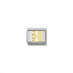 Nomination LINK COMPOSABLE CLASSIC LETTERA H IN ORO E PIETRE 030301/08