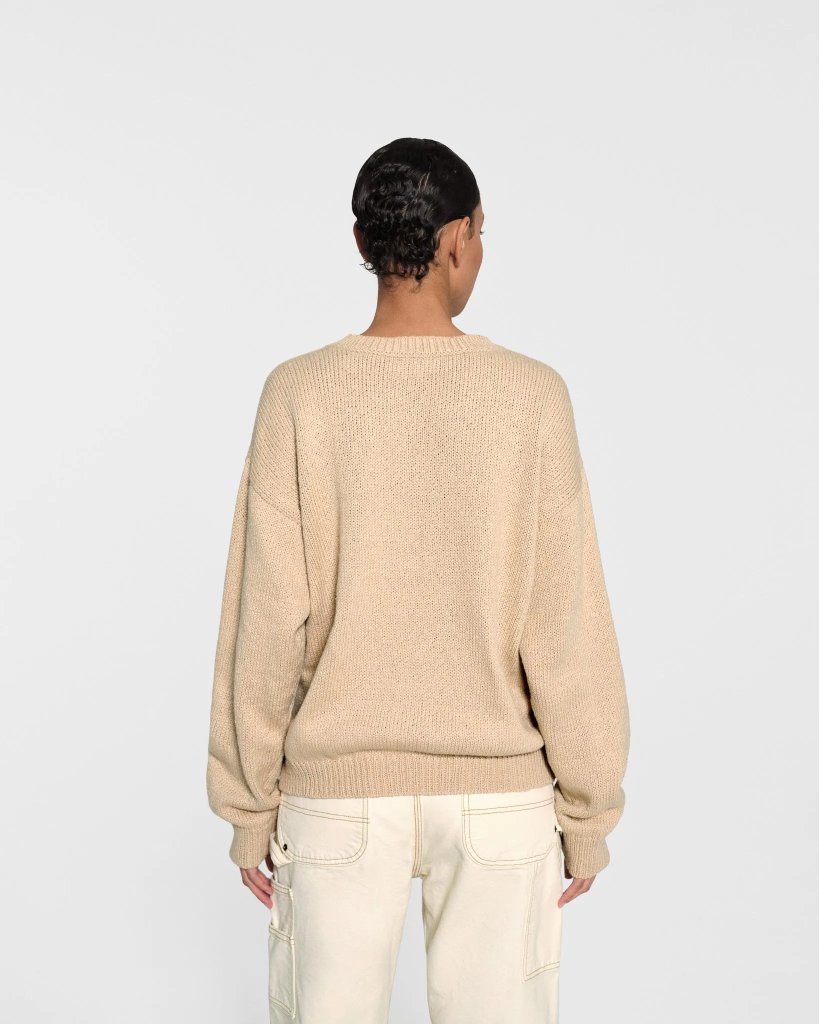 Off Road Cotton Knit Crewneck (Sand)