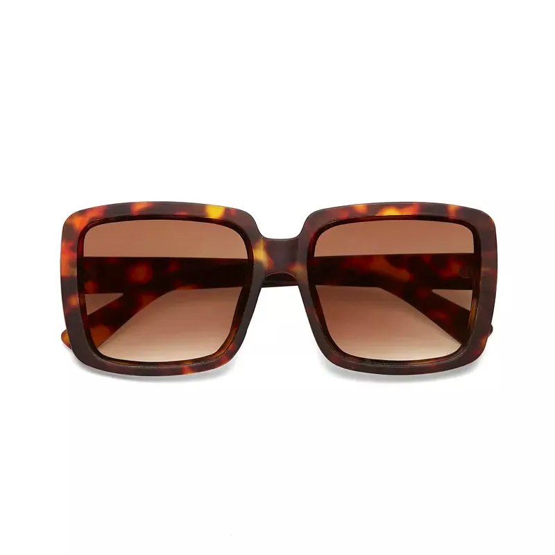 Okkia  - ALESSIA Oversize Sunglasses - Havana