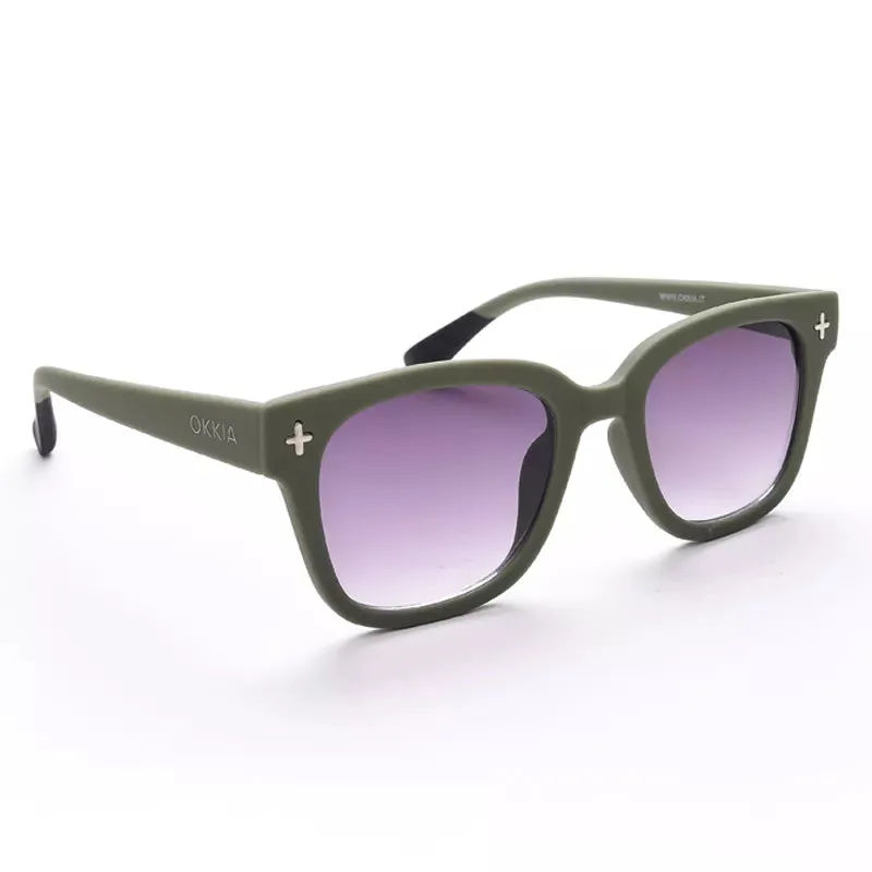 Okkia  - GIOVANNI Unisex Sunglasses - Green Black