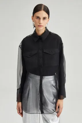 Organza Longline Blouse - FINAL SALE