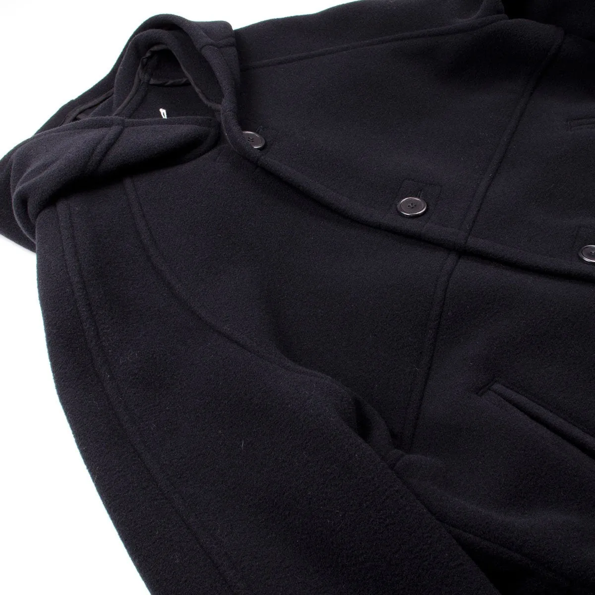 Our Legacy - Felt Duffle Coat - Black Cocoon Wool