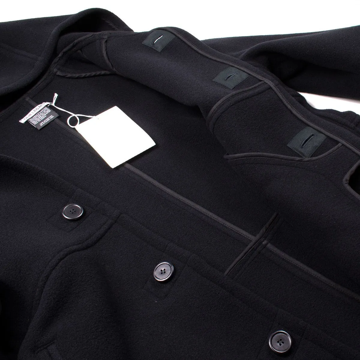 Our Legacy - Felt Duffle Coat - Black Cocoon Wool