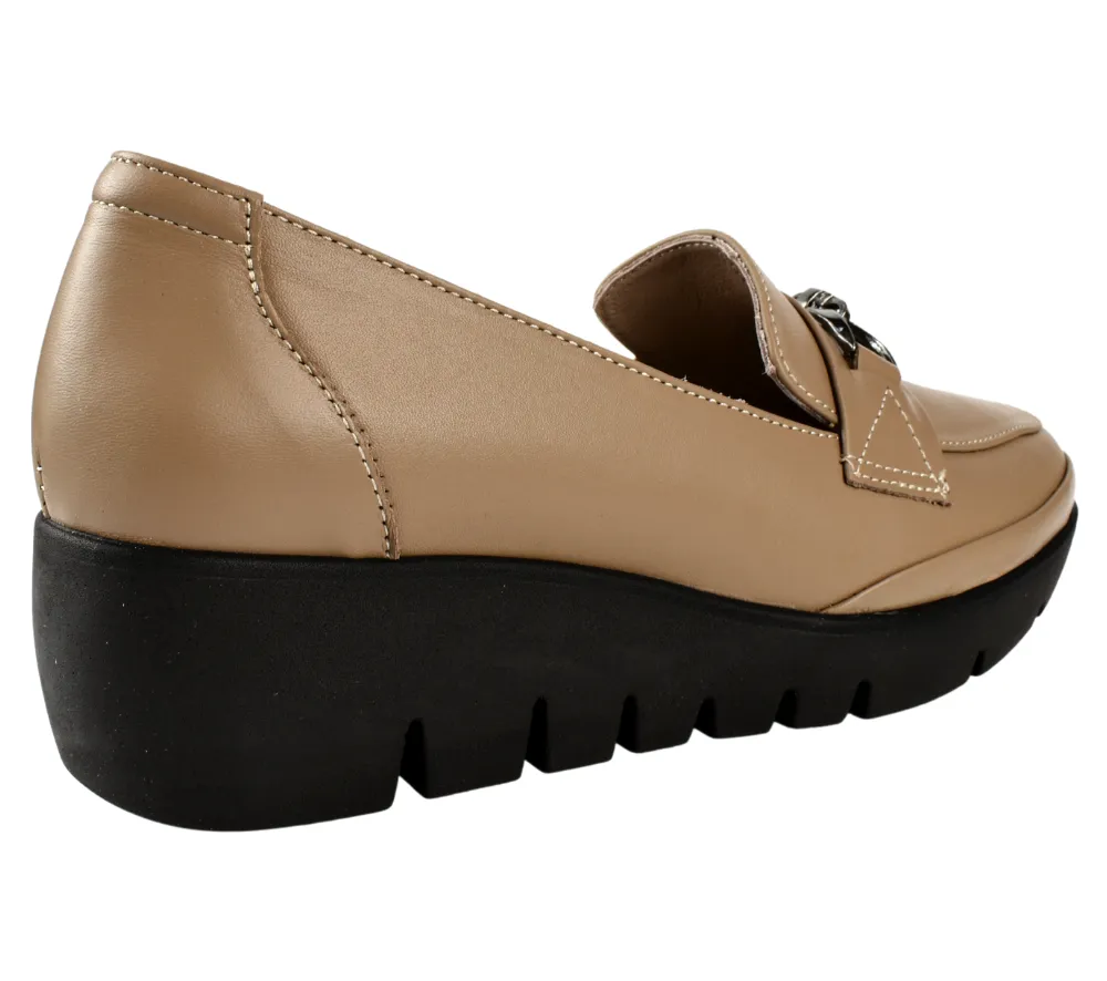 Pantofi casual, dama, ANNA VIOTTI, 5279-03 bej, piele natural