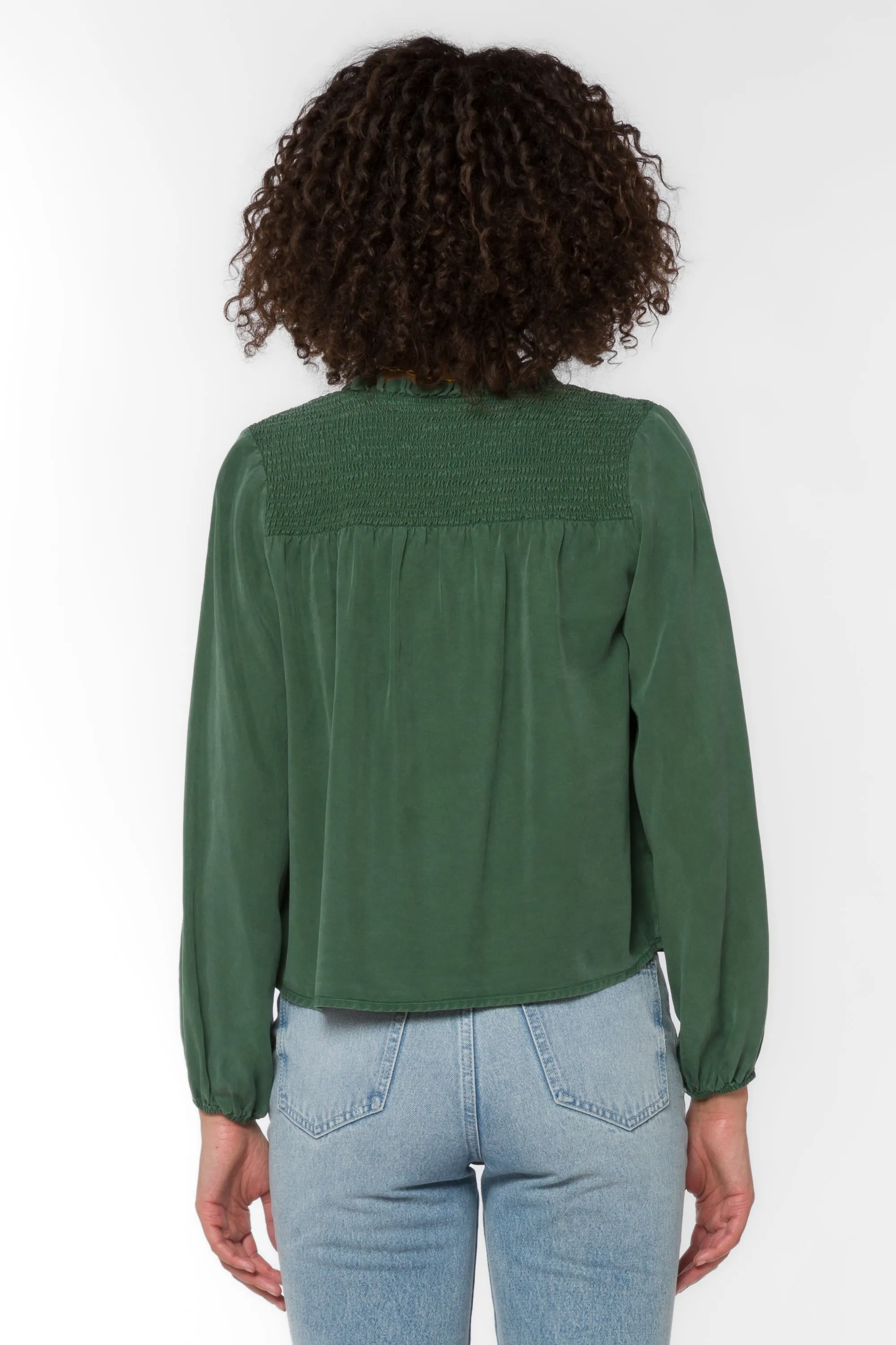 Penelope Dark Green Blouse