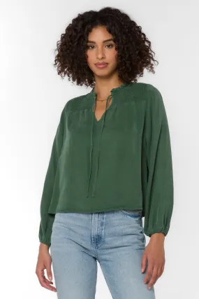 Penelope Dark Green Blouse