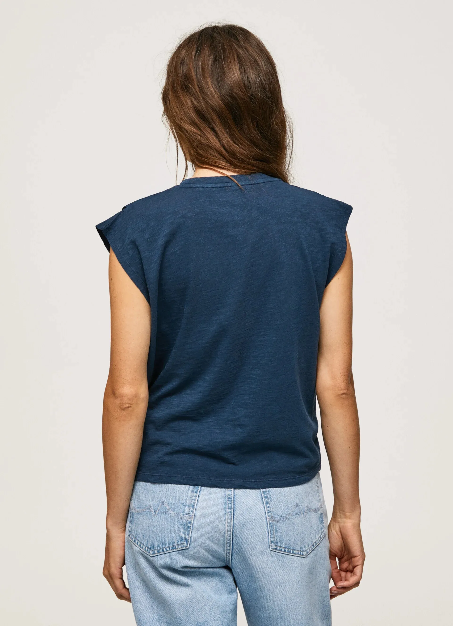 Pepe jeans sleeveless t-shirt with Morgana studs PL505425 594 dulwich 