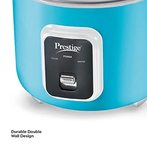 Prestige Delight Smart 1.8-2 Electric Rice Cooker (Blue,1.8 L Open Type, With Aluminium Cooking Pan -2U)