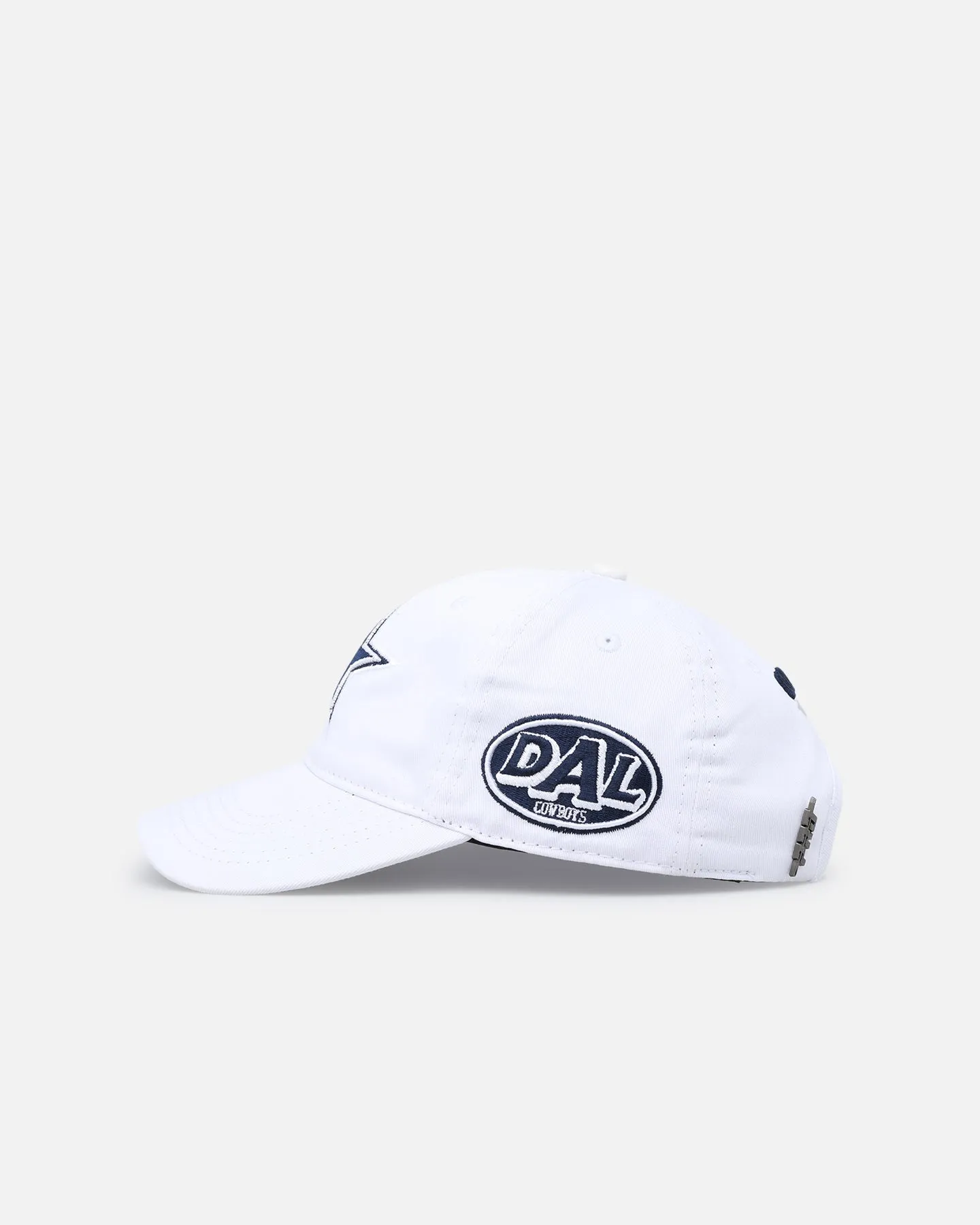 Pro Standard Dallas Cowboys Fast Lane Logo Dad Hat Strapback White