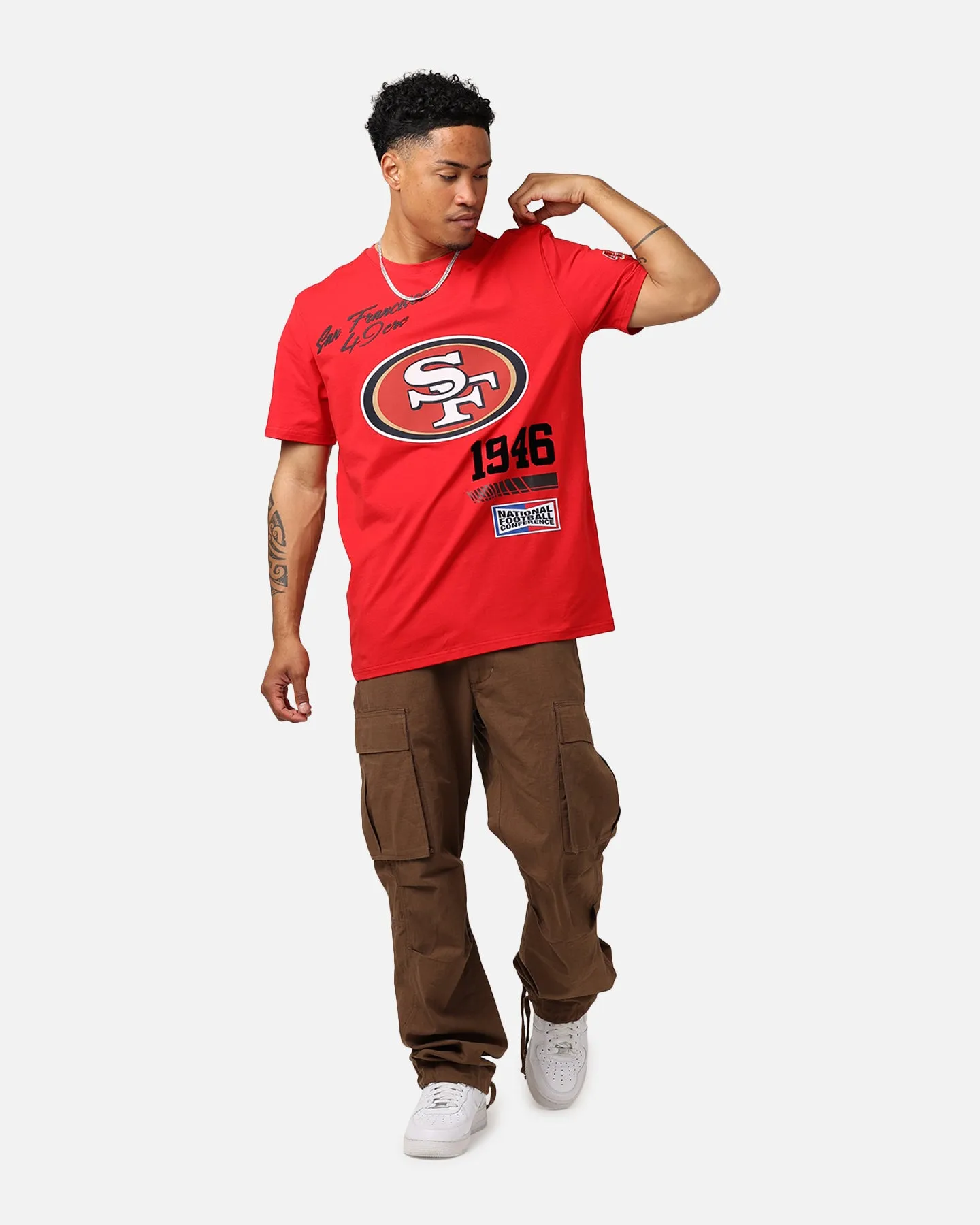 Pro Standard San Francisco 49ers Fast Lane SJ T-Shirt Red