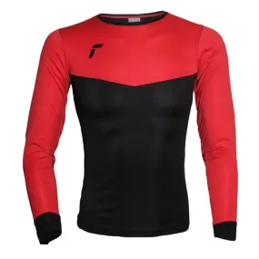 Reusch Men's Match Long Sleeve II Padded Goalkeeper Jersey Red/Black