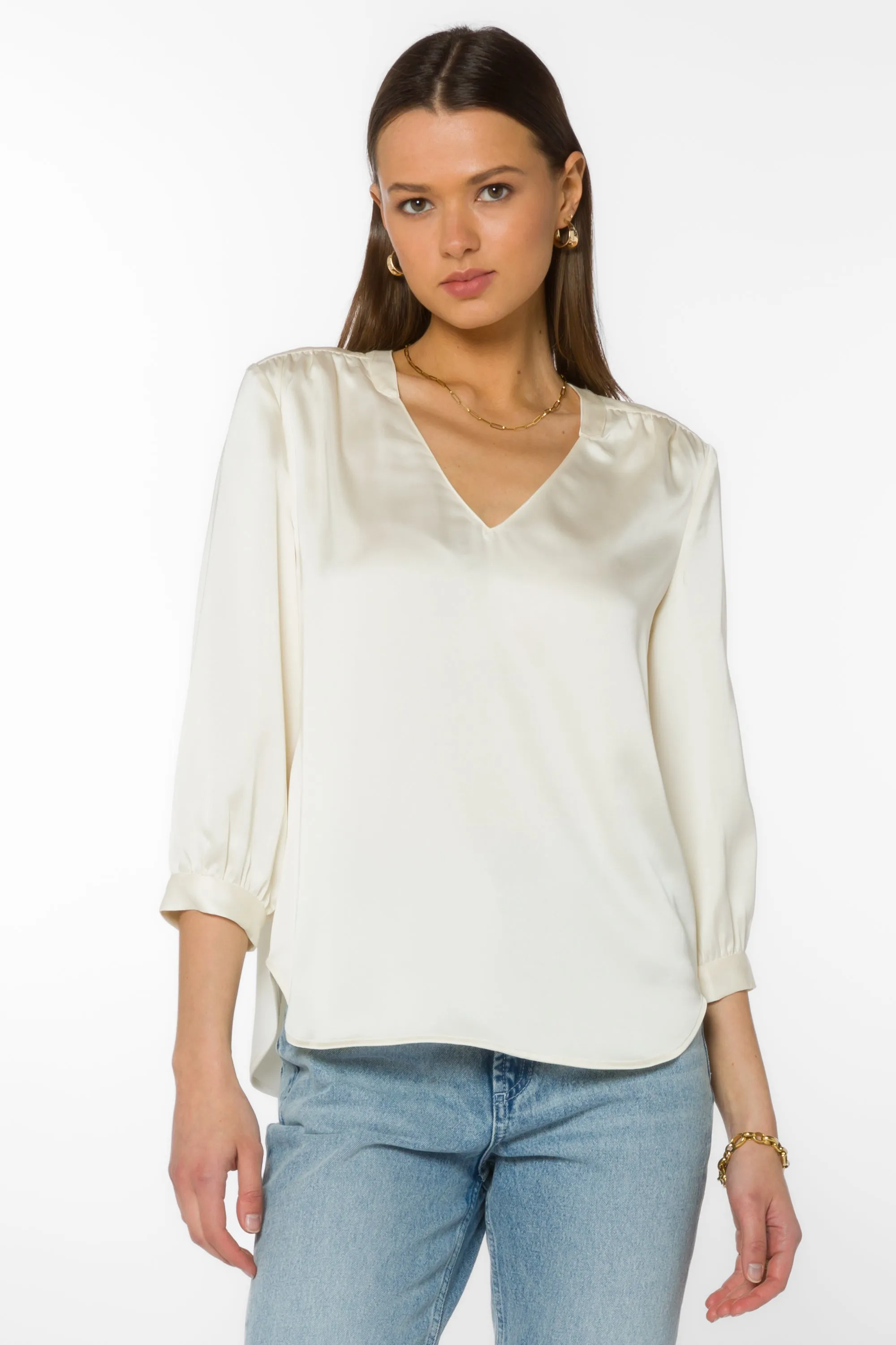 Robyn White Blouse