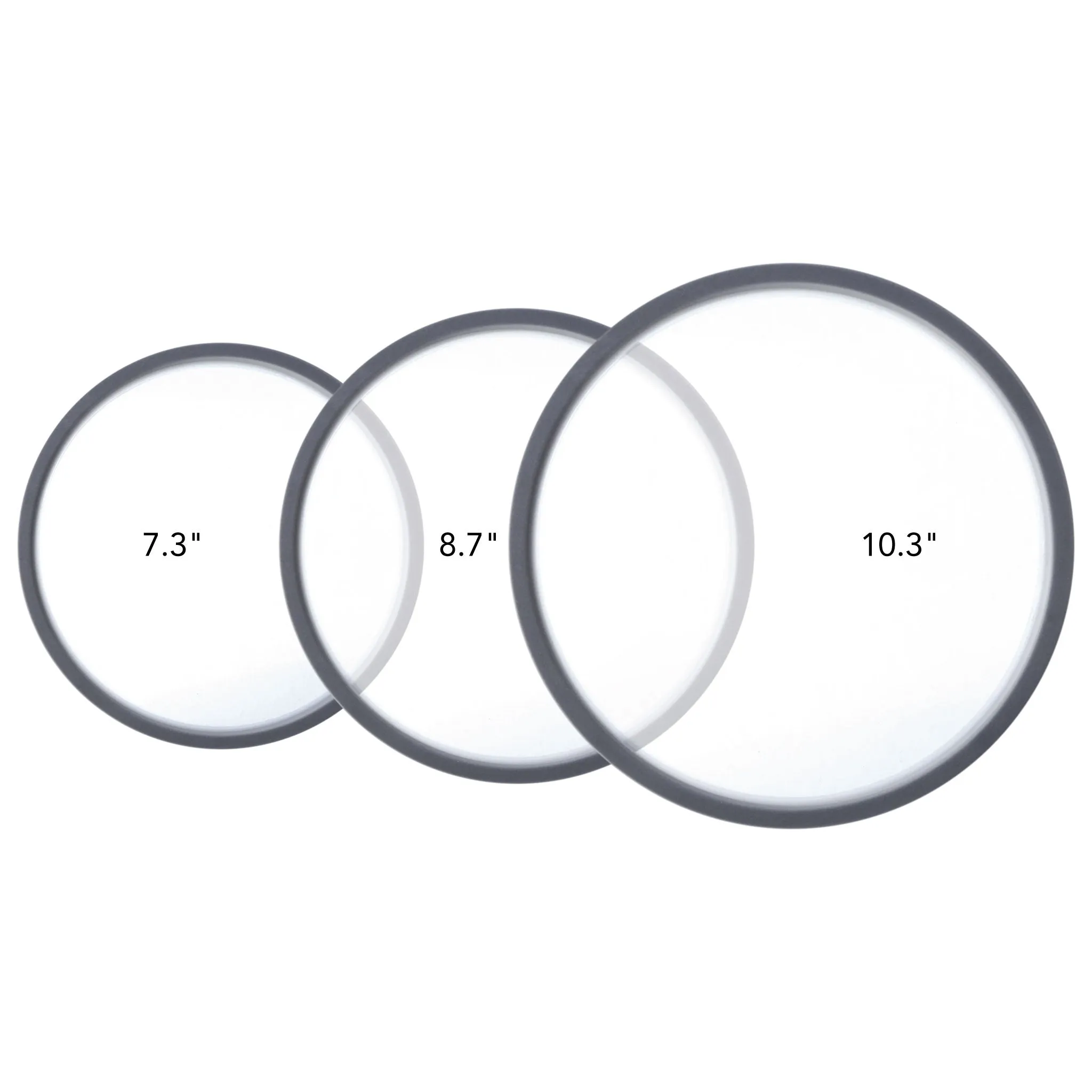 Round Silicone Suction Lids (Set of 3)