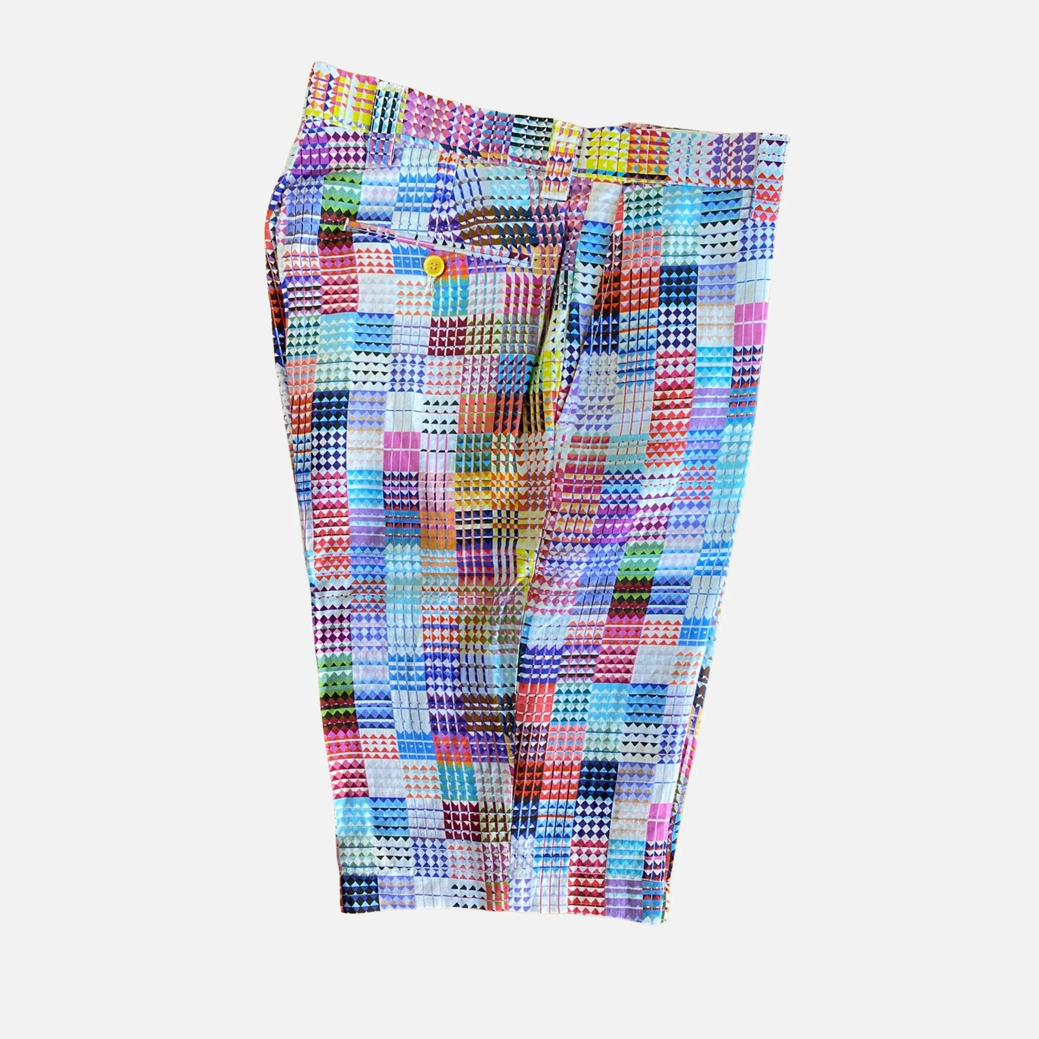 Sale: Inserch Men's Multi-Color Patterned Linen Shorts - Style P21909