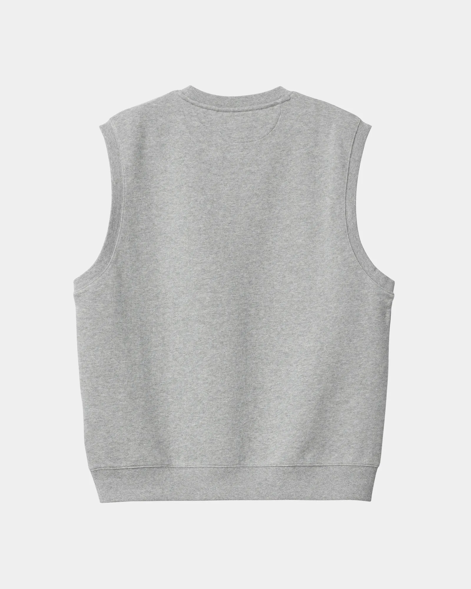 Script Vest Sweatshirt | Grey Heather