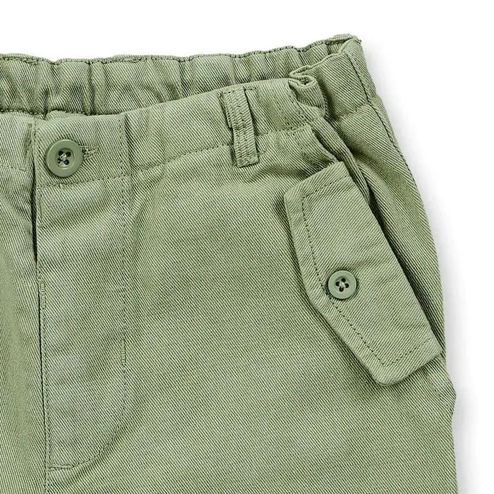 Sense Organics Olive Ulli Twill Shorts