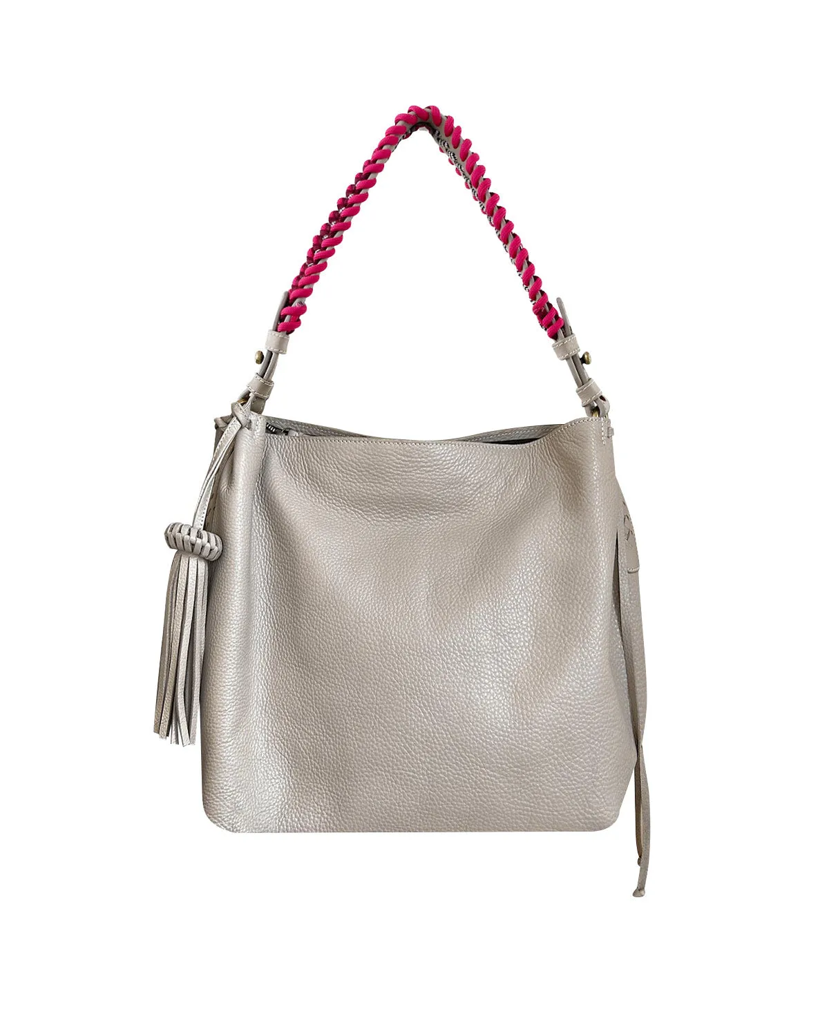 Shoulder Bag Bacalar Mini Taupe Leather