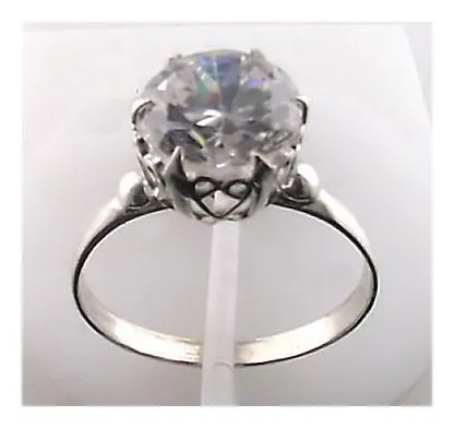 Silver Cubic Zirconia Ring