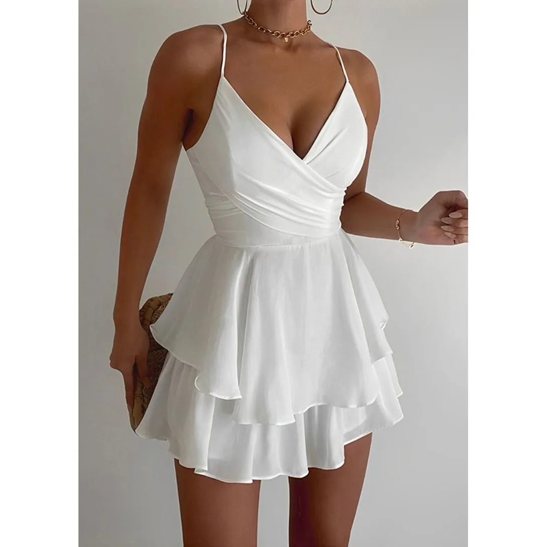 Sleeveless Ruffle Mini Dress