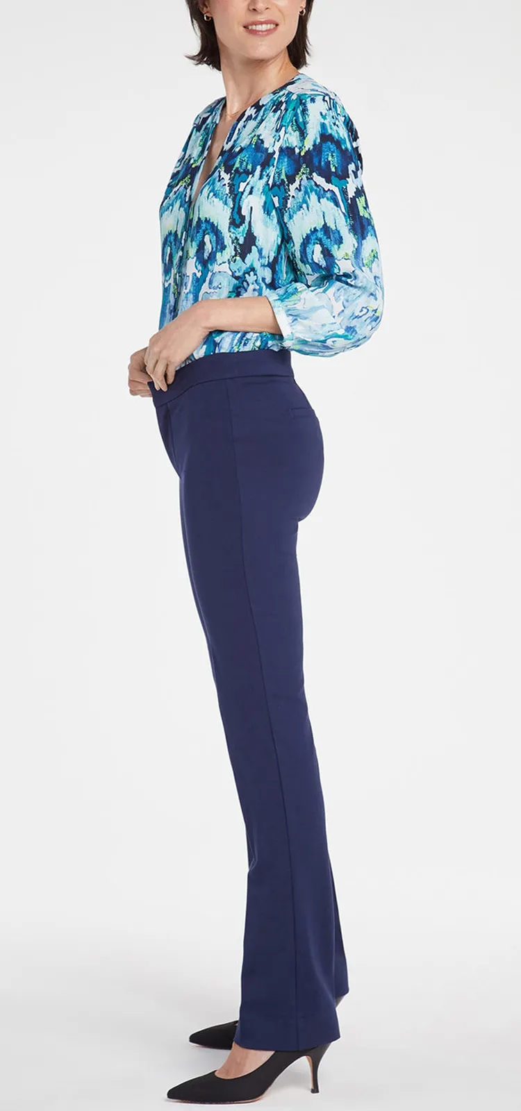 Slim Trouser Donkerblauw Jersey | Evening Tide