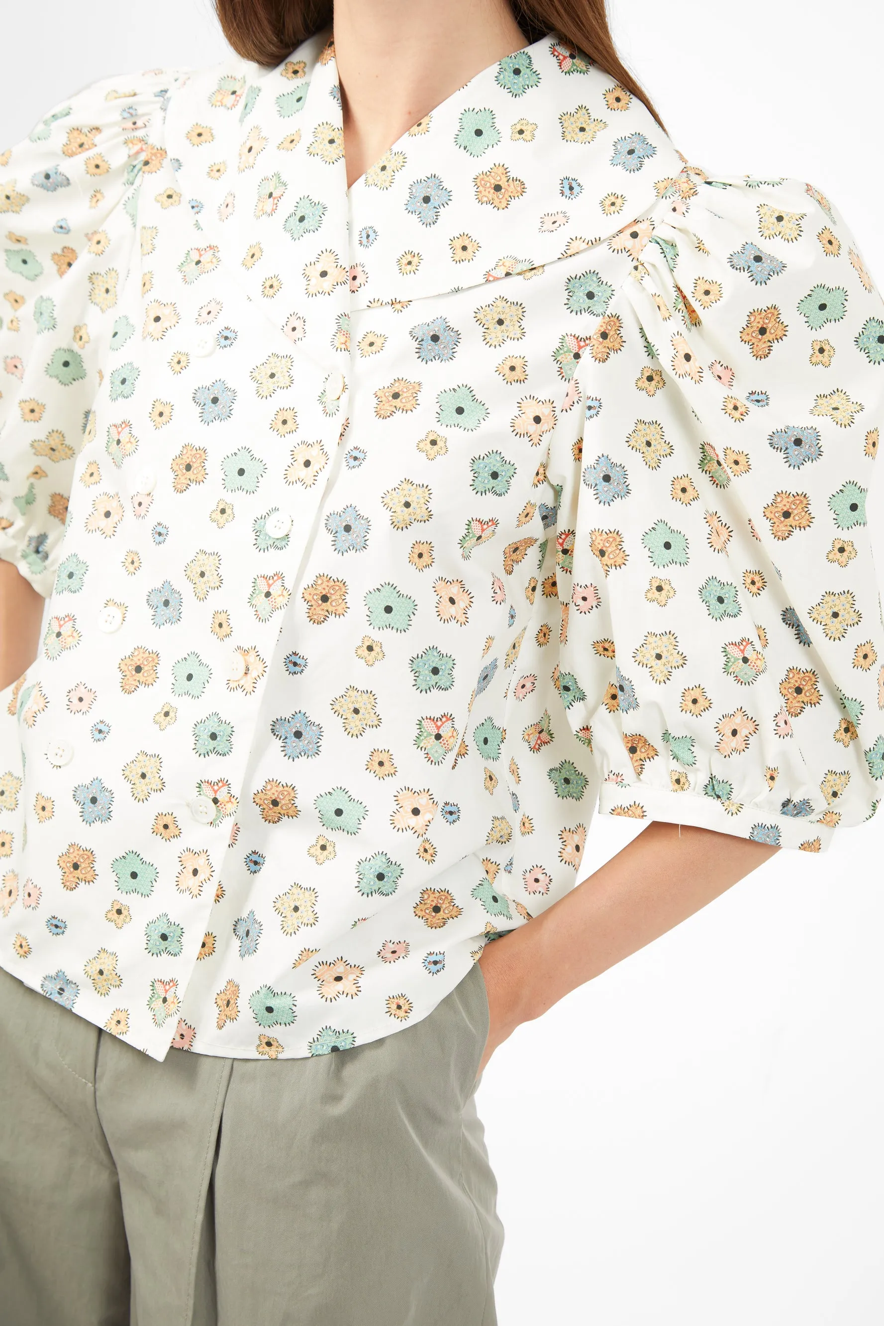 Sorrel Blouse Cream Floral