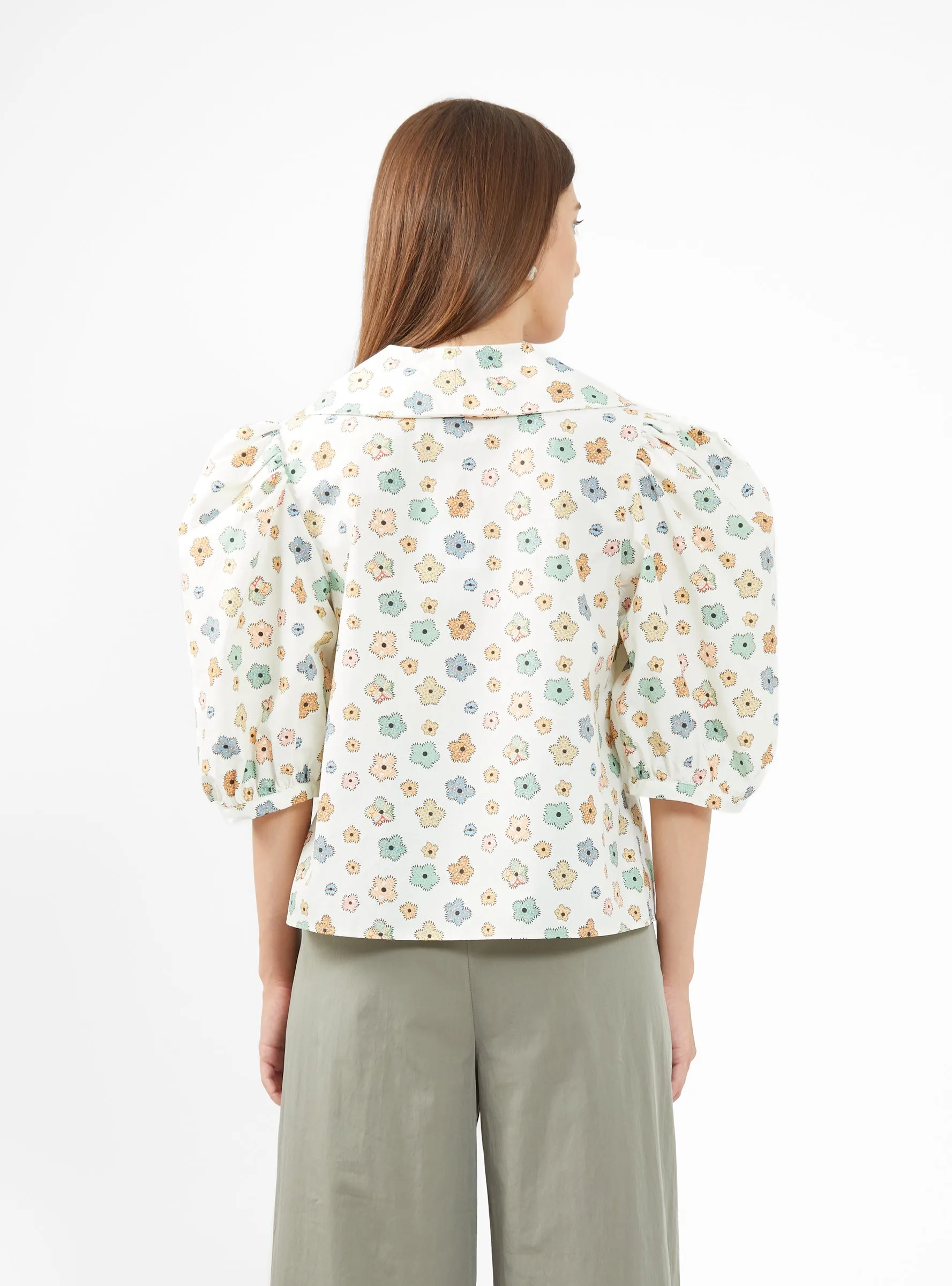 Sorrel Blouse Cream Floral