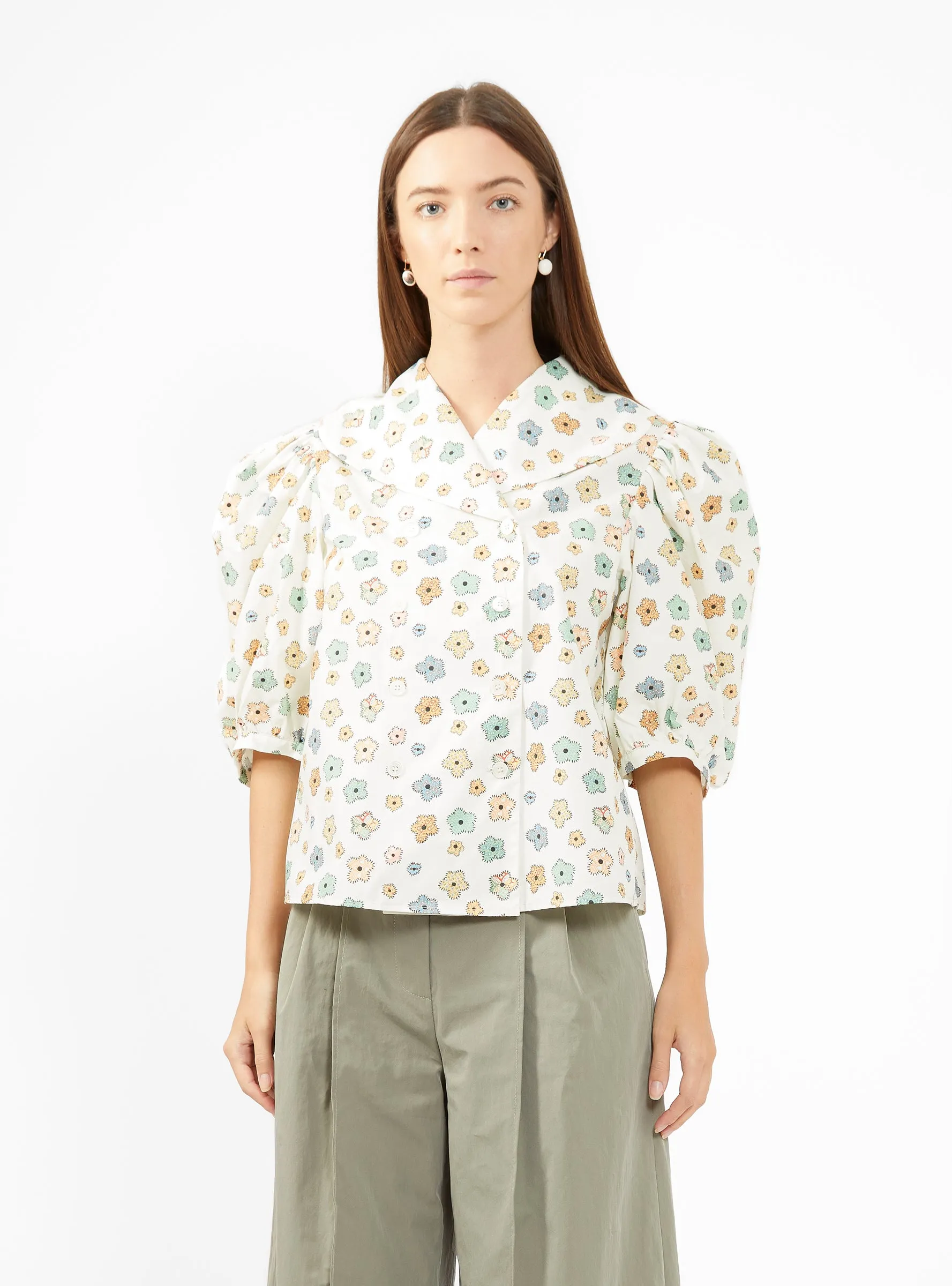 Sorrel Blouse Cream Floral