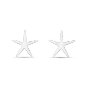 Starfish Stud Earrings - Silver