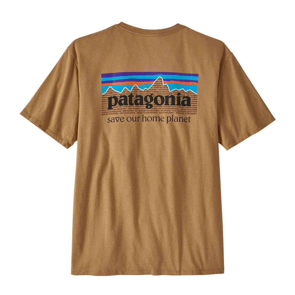 T-shirt Patagonia P-6 Mission Organic Marrone Chiaro