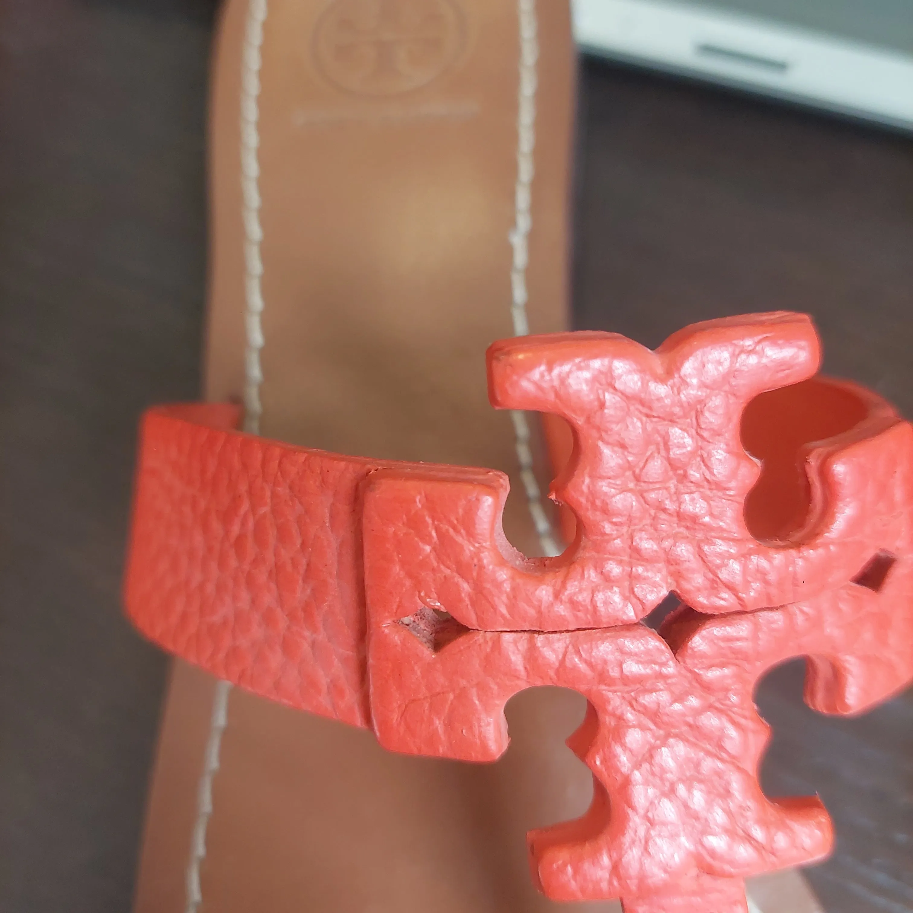 Tory Burch Coral 'Moore' Thong Sandals | Gently Used |