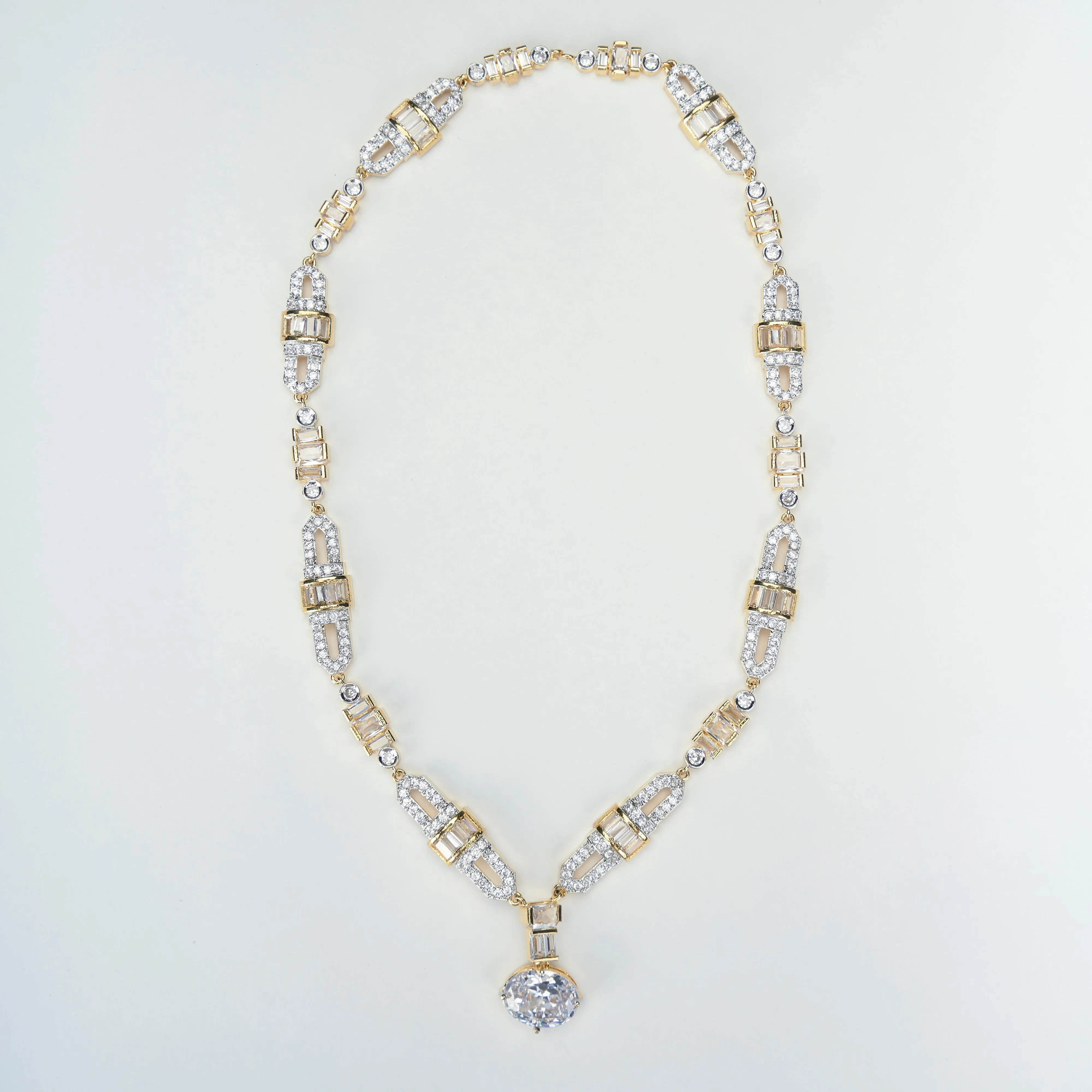 Two-Toned White Elegance Necklace