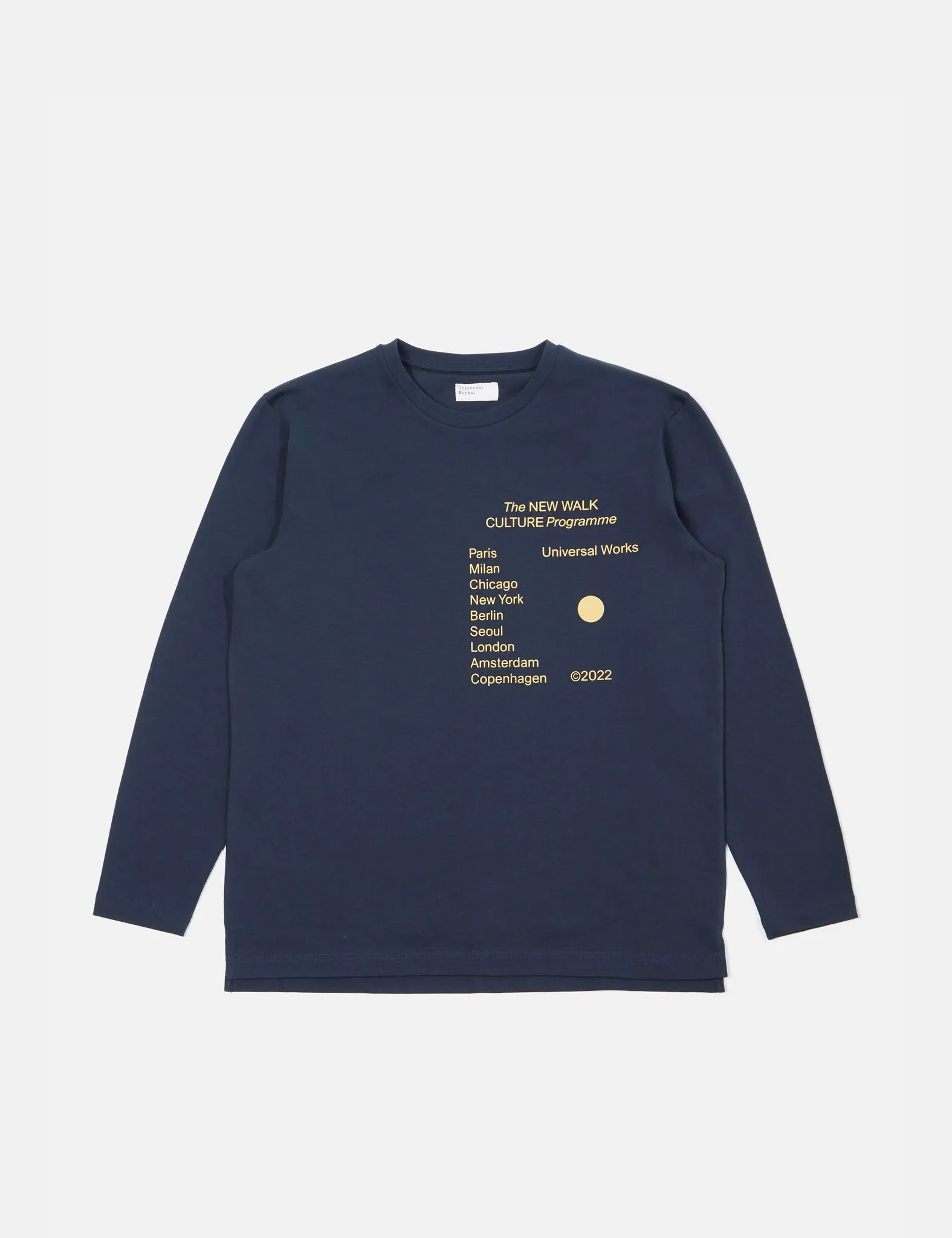 Universal Works Long Sleeve T-Shirt - Dark Navy Blue