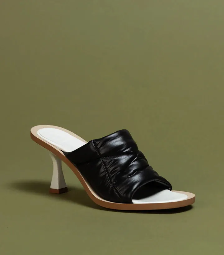 Varunah Mules in Black Nylon