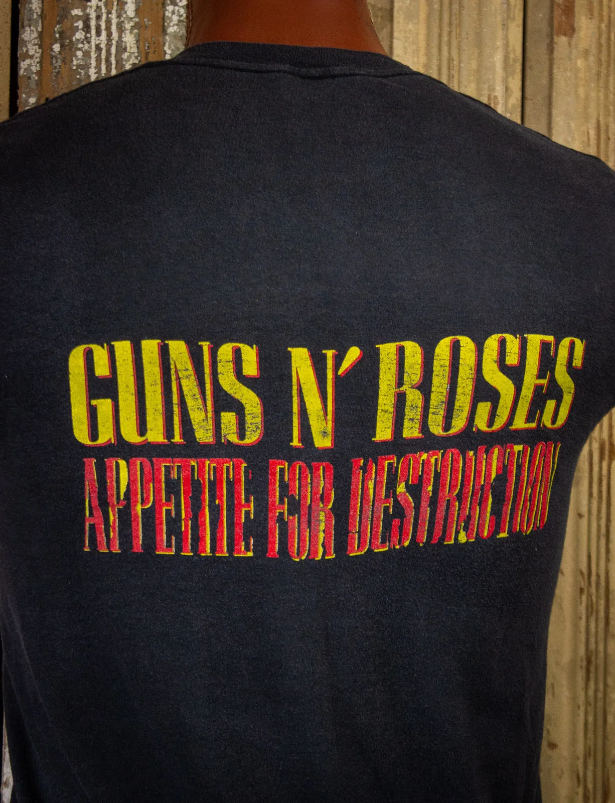 Vintage Guns N Roses Appetite for Destruction Concert T Shirt 1988 Large