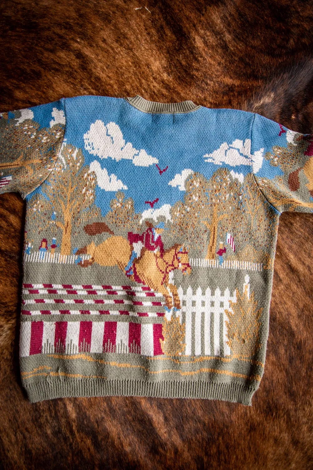 Vintage Horse Equestrian Sweater