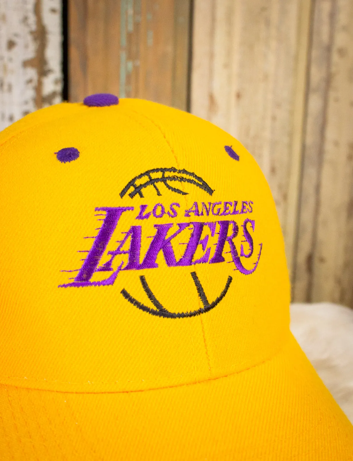 Vintage Los Angeles Lakers Trucker Hat Yellow