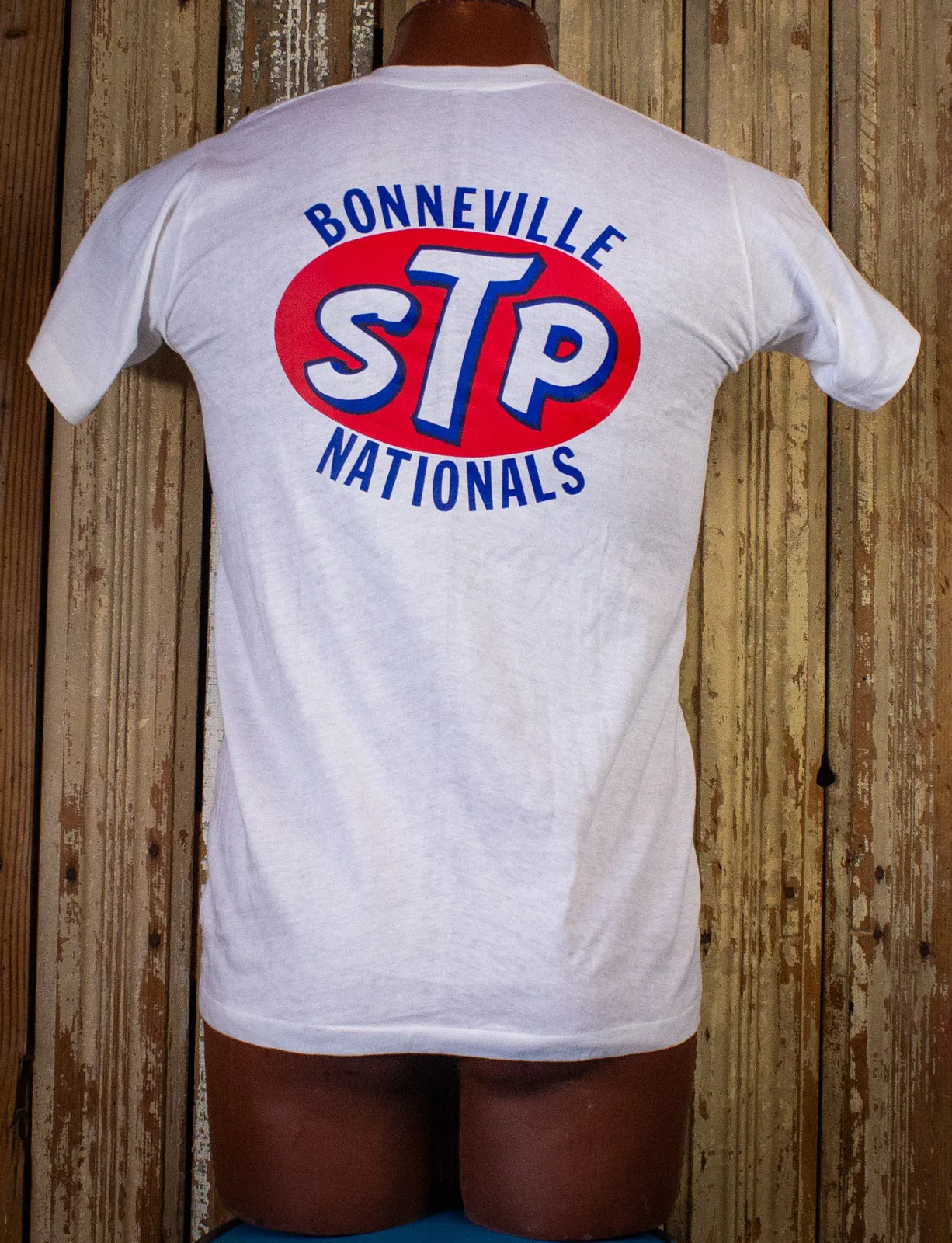 Vintage STP Bonneville Nationals Graphic T Shirt 60s White XS