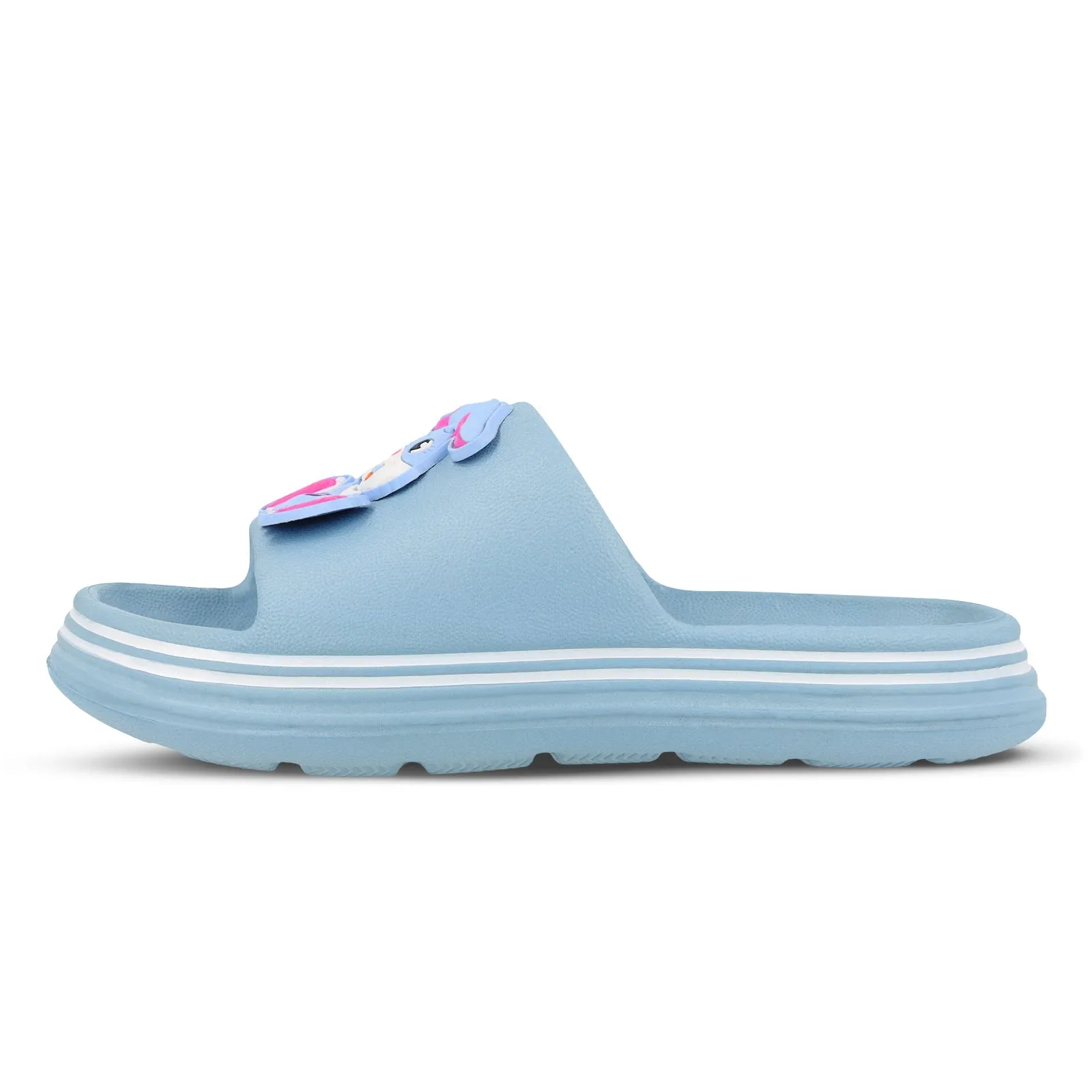 Walkaroo Kids Solid Clog Sandals  - WK382 Aqua Blue