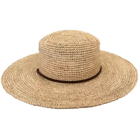 Wide Brim Raffia Hat