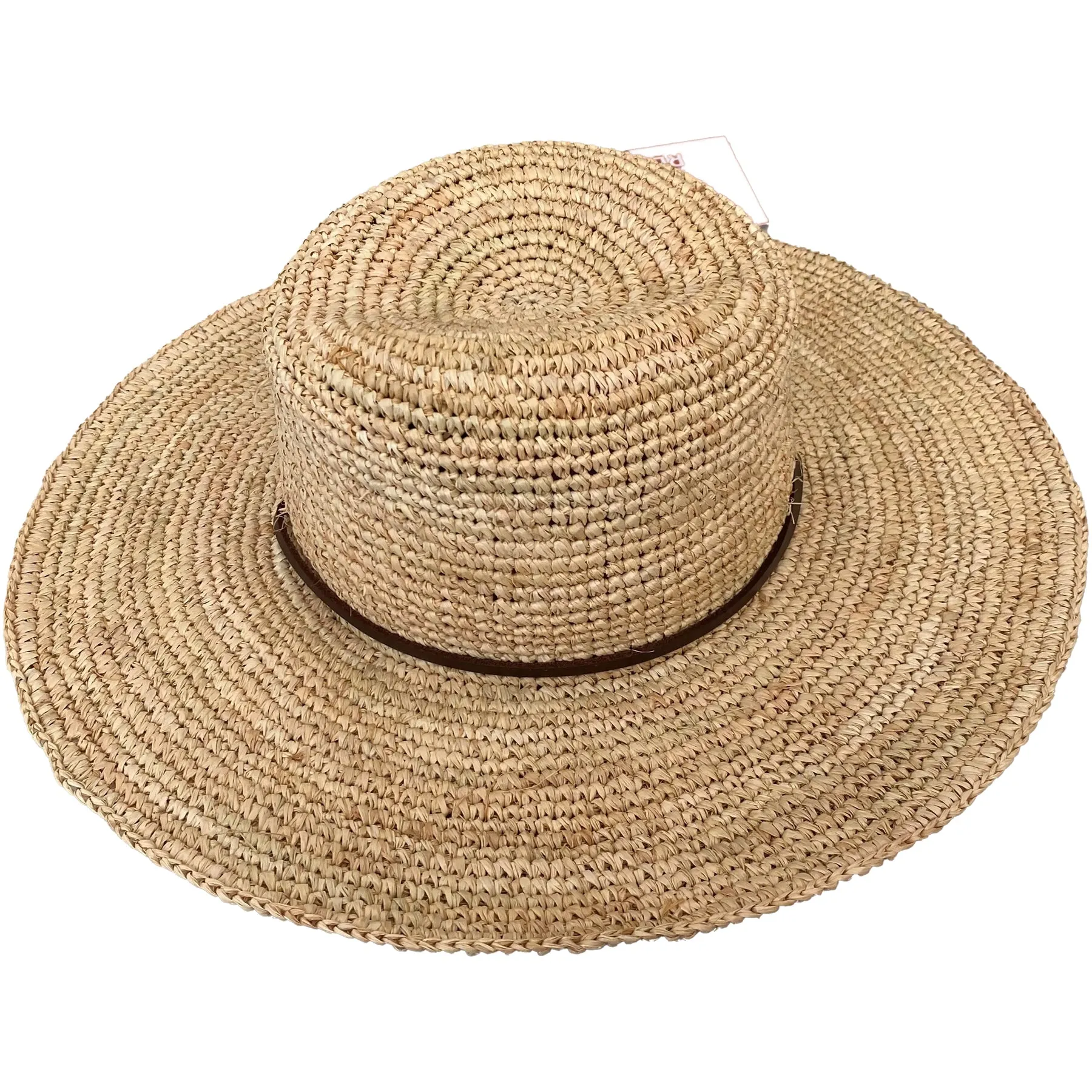 Wide Brim Raffia Hat